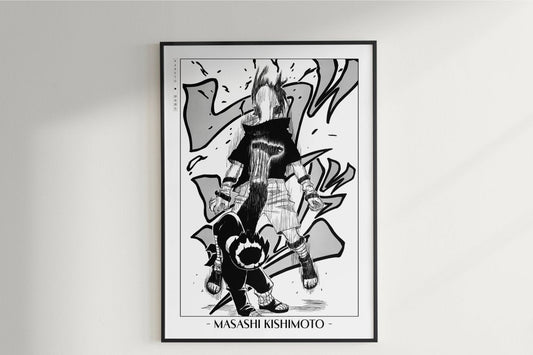 Kishimoto - Primary Lotus - Artist Name Unframed