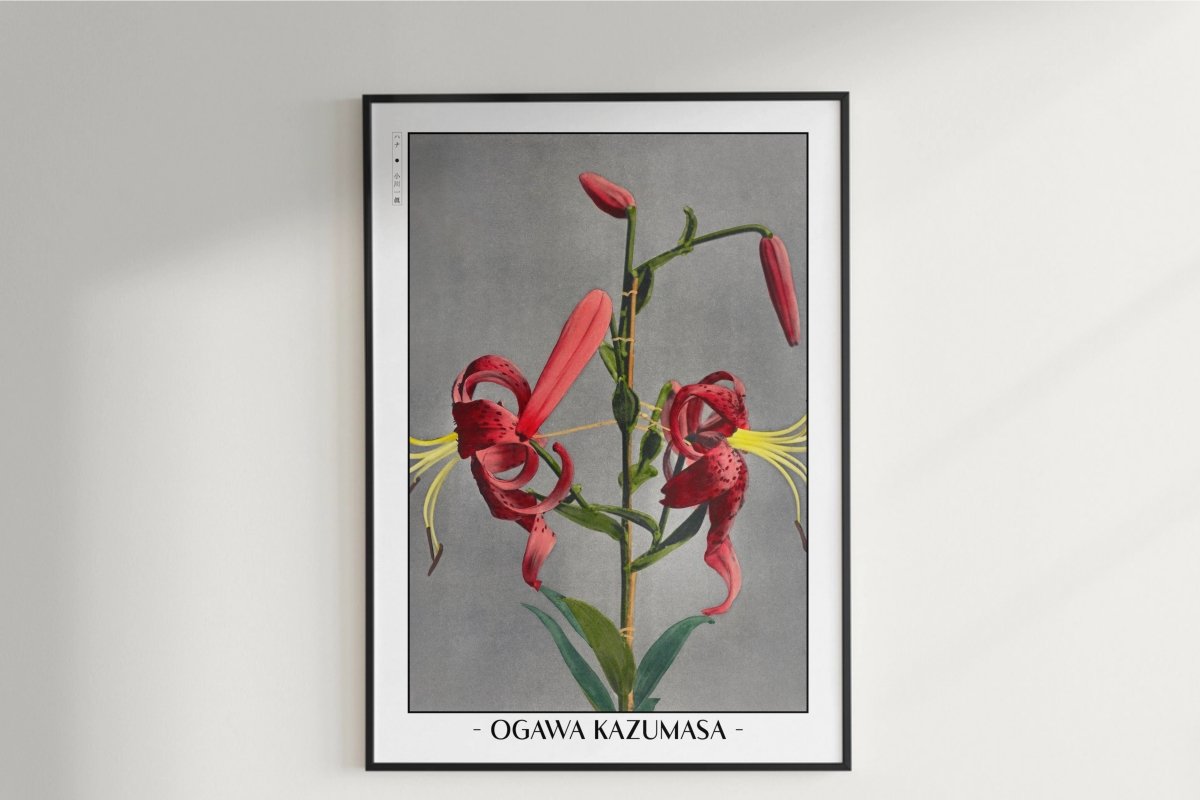 Flower Ukiyo-e Wall Art | Ogawa Kazumasa Realistic Floral