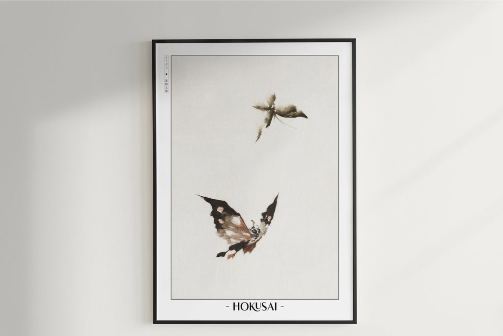 Hokusai - Butterflies & Moths