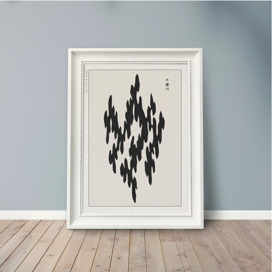 Abstract Ukiyo-e Wall Art