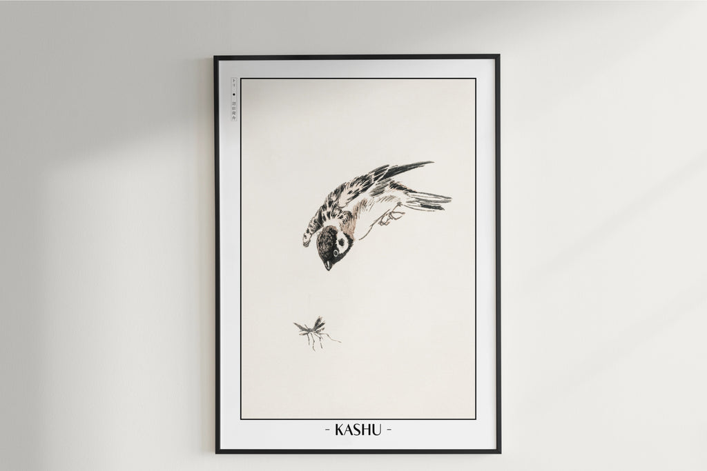 Numata Kashu - Sparrow & a Mosquito