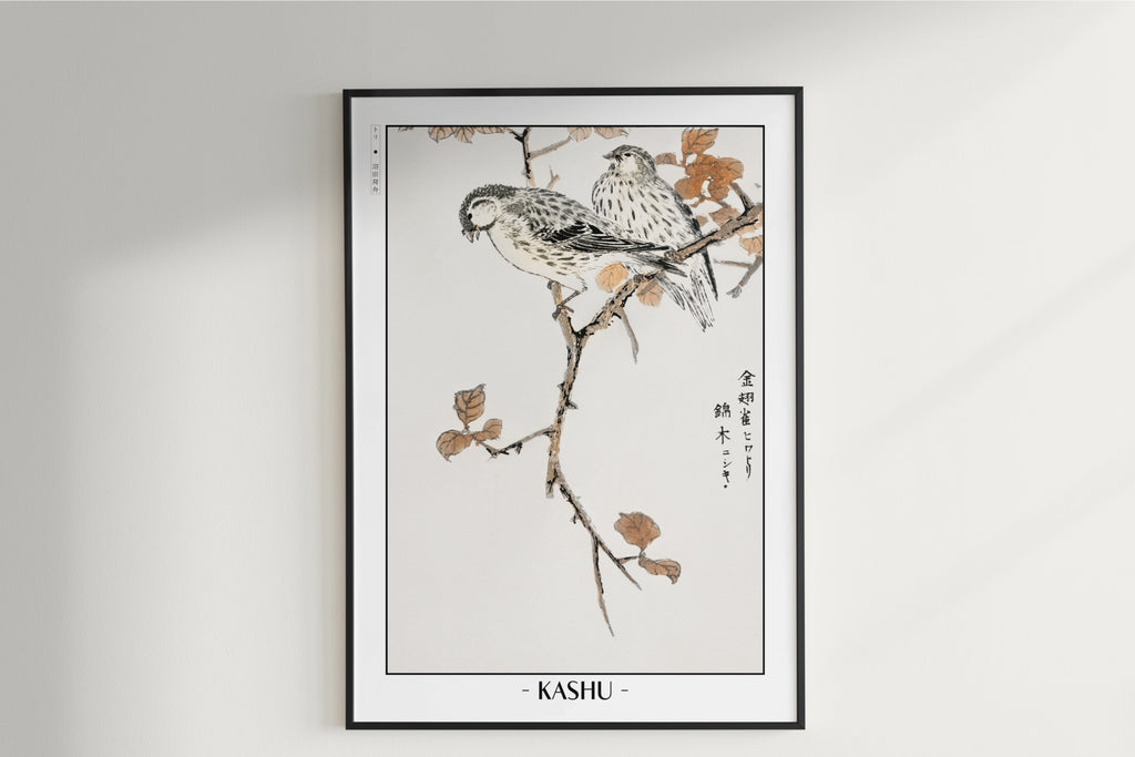 Numata Kashu - Siskin & Euonymus Alata