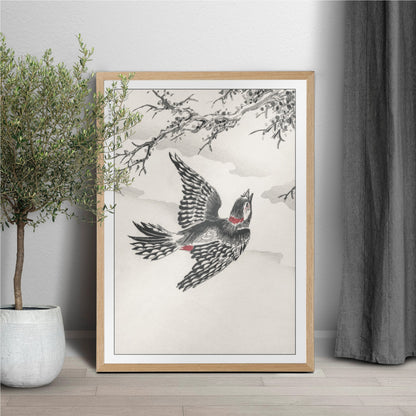 Bird Ukiyo-e Wall Art