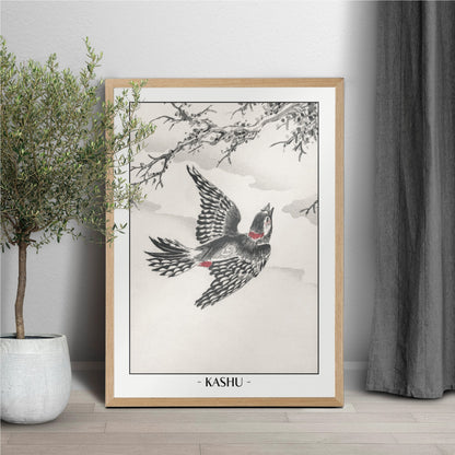 Bird Ukiyo-e Wall Art