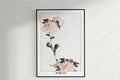 Hokusai - Pink Flower Blossoms on Low Stalk