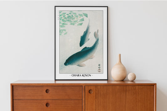 Ohara Koson Ukiyo-e Fish Wall Art