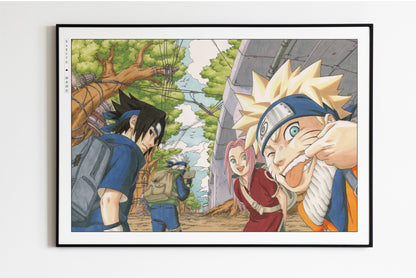 Kishimoto - Team 7 - Art Only - Unframed