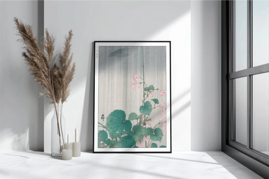 Ohara Koson Ukiyo-e Flower Wall Art