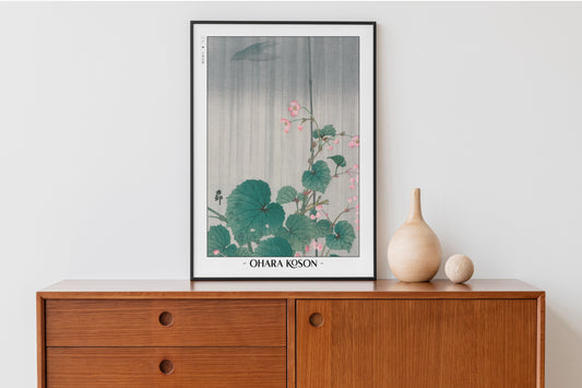 Ohara Koson Ukiyo-e Flower Wall Art