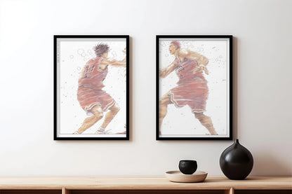 Set of 2 Slam Dunk Manga Wall Art