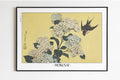 Hokusai - Hydrangeas & Swallow