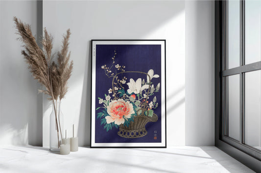 Ohara Koson Ukiyo-e Flower Wall Art