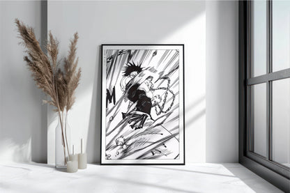 Shonen Anime Poster Art Print