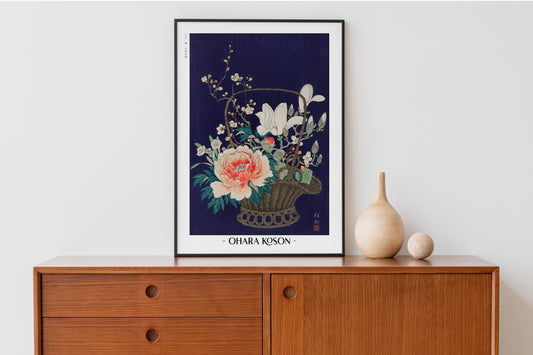 Ohara Koson Ukiyo-e Flower Wall Art