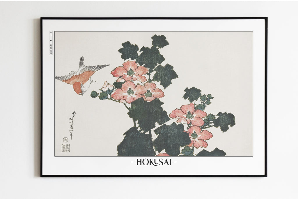 Hokusai - Hibiscus & Swallow