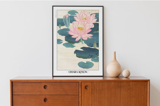 Ohara Koson Ukiyo-e Flower Wall Art