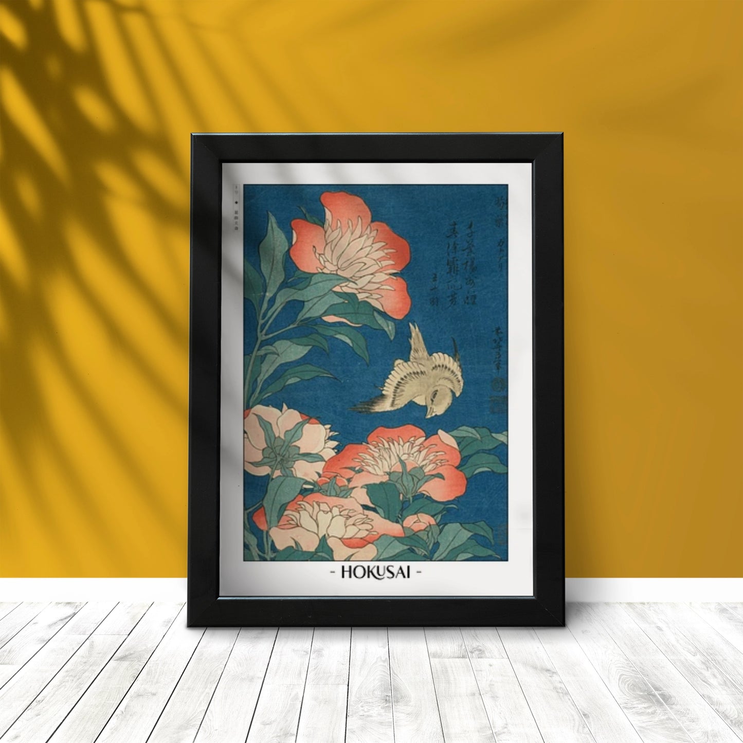 Enhance your space with Flower Ukiyo-e Wall Art by Katsushika Hokusai, celebrating the elegance of nature and the timeless beauty of Japanese art.