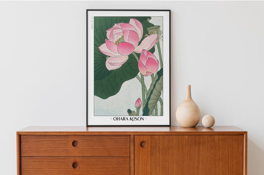 Ohara Koson Ukiyo-e Flower Wall Art