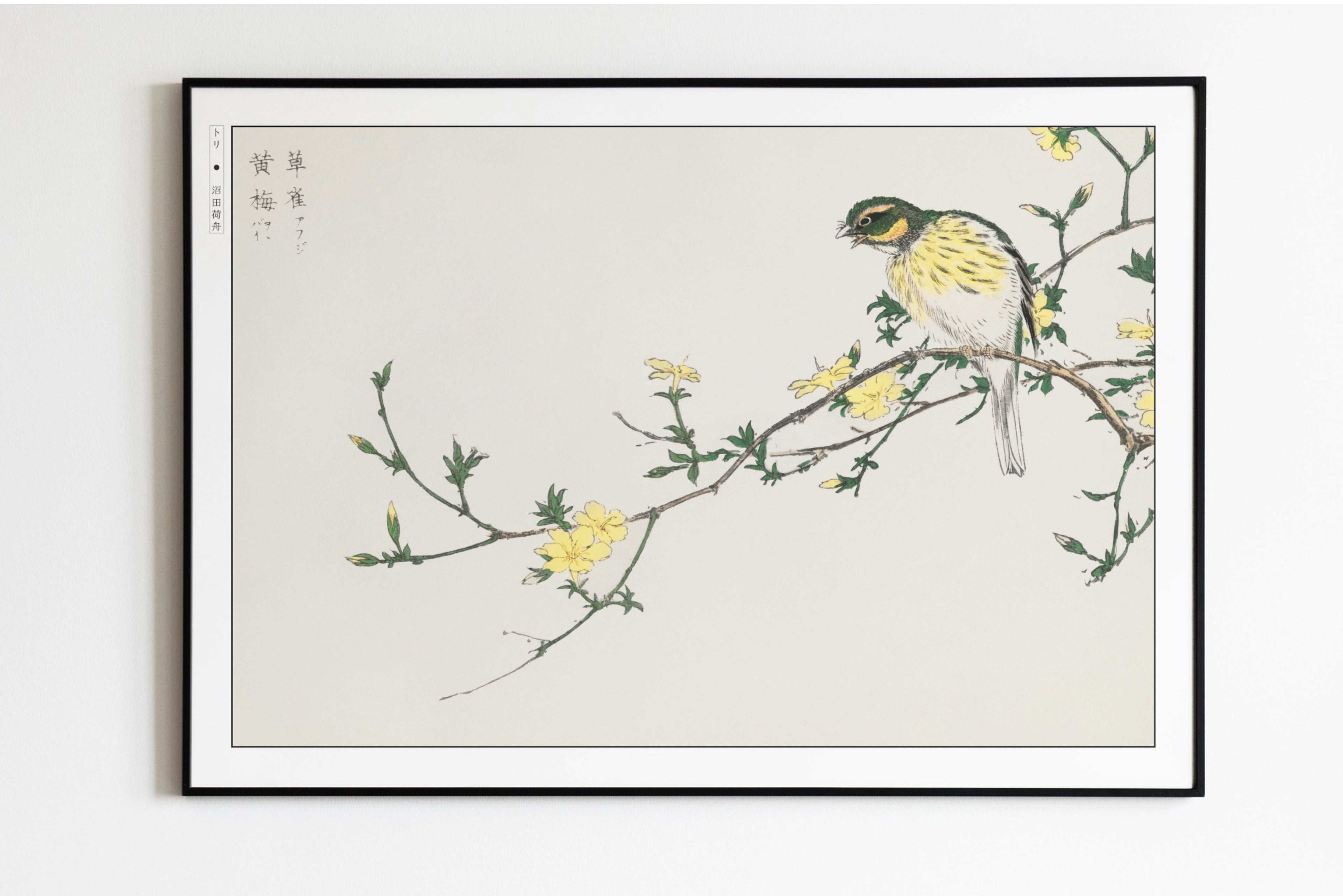 Numata Kashu - Japanese Bunting & Plum Tree