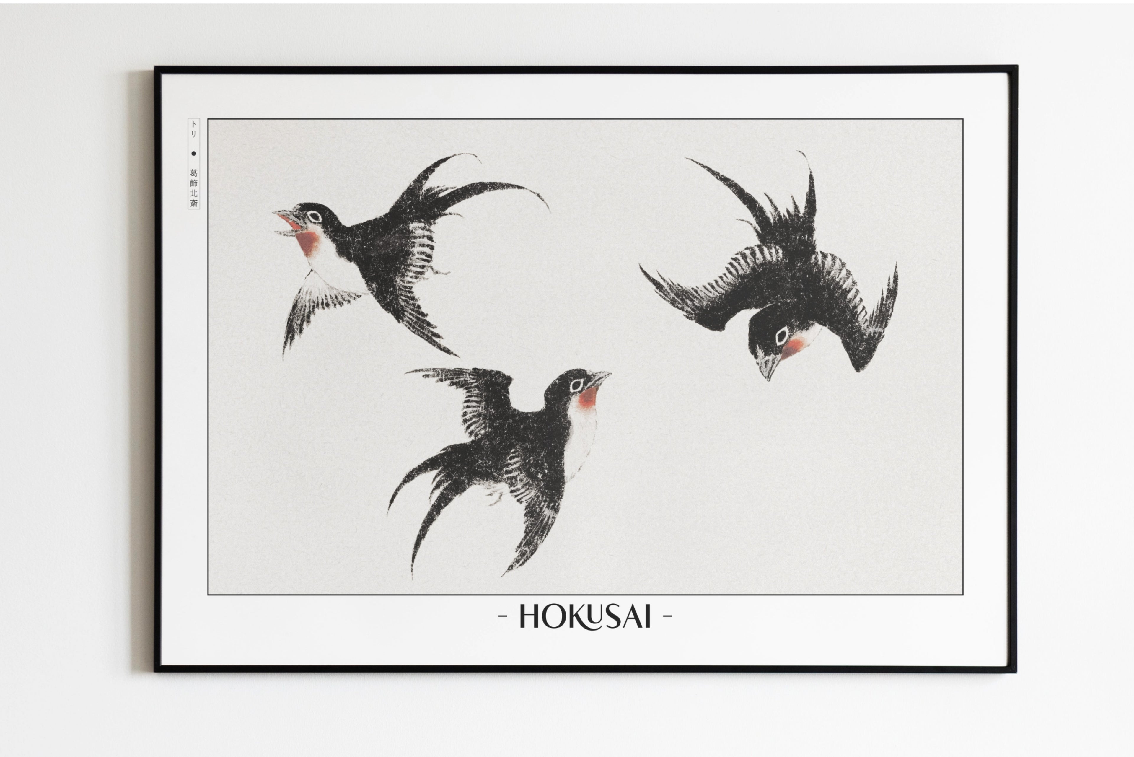 Hokusai - Three Swallows