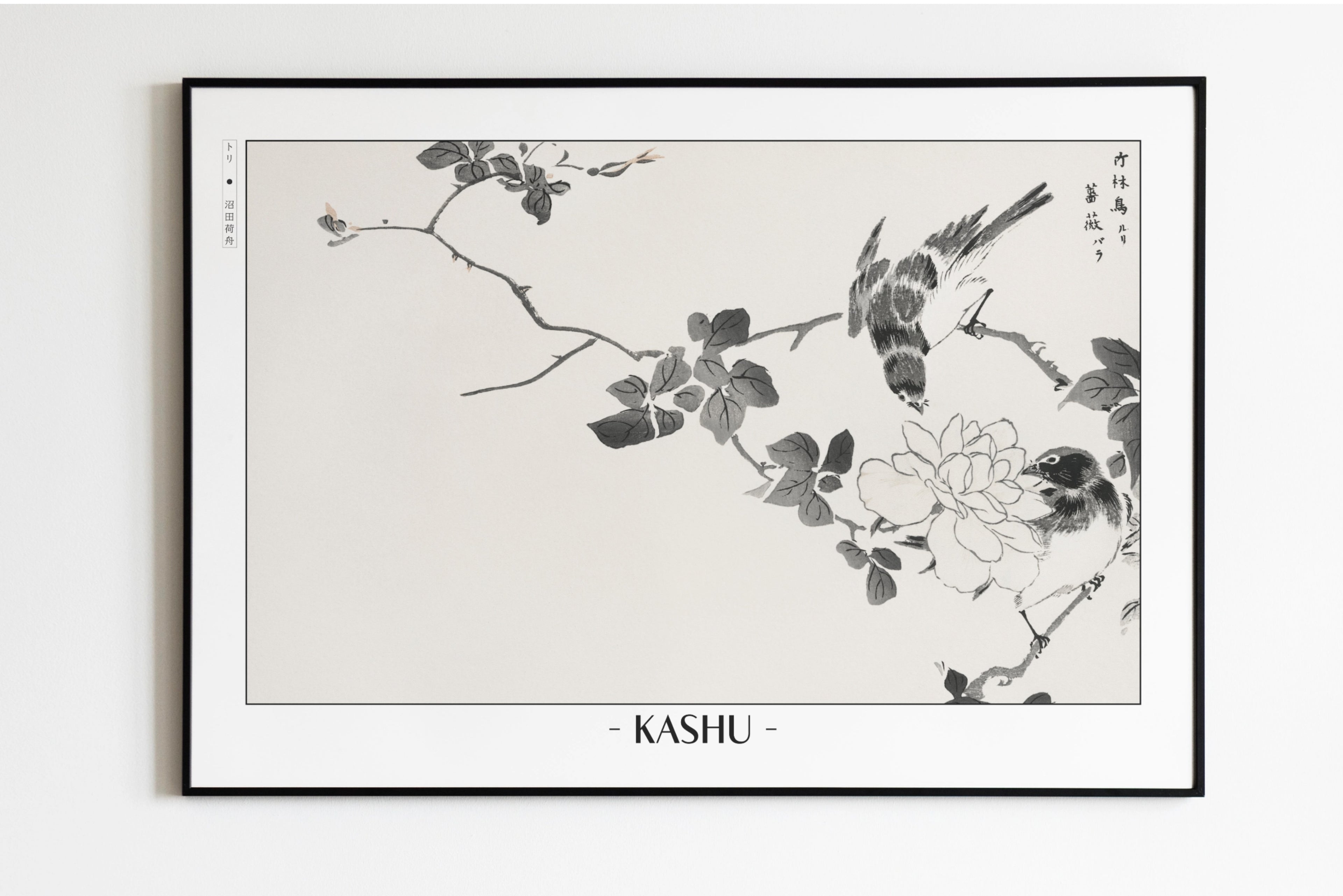 Numata Kashu - Blue Robin & Rose