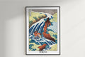 Hokusai - The Waterfall Where Yoshitsune Washed His Horse