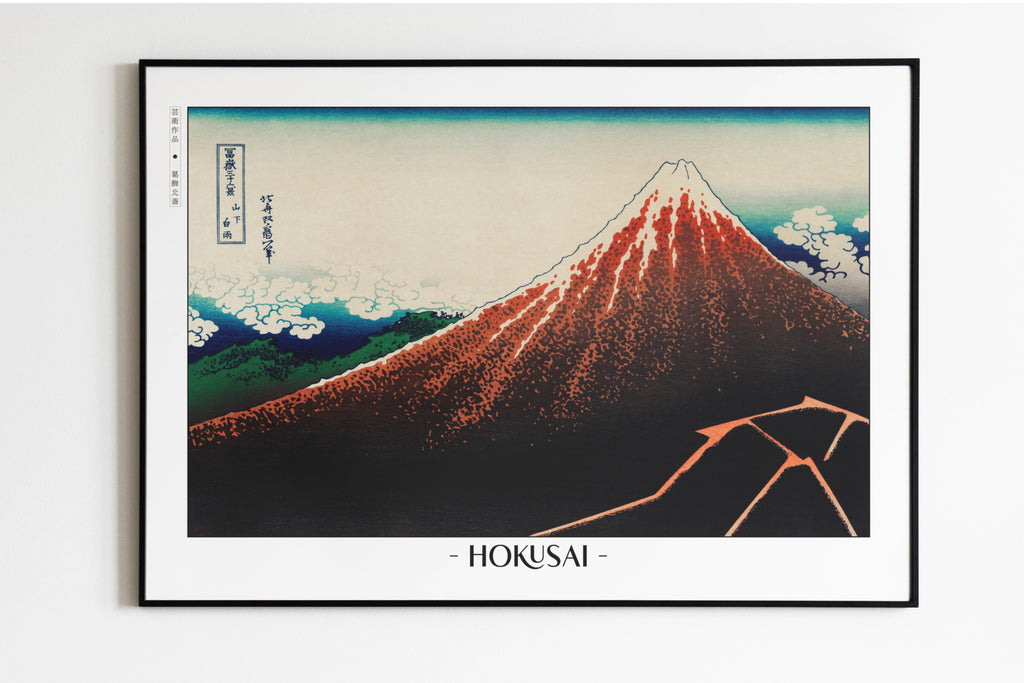 Hokusai - Storm Below Mount Fuji