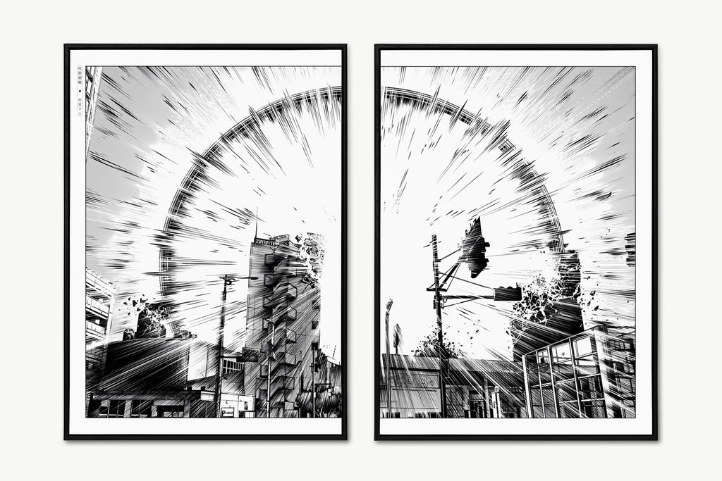 Akutami - Explode (Split) - Unframed