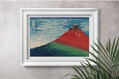 Mountain Range Ukiyo-e Wall Art