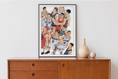 Slam Dunk Manga Art Print