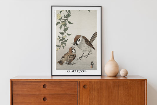 Ohara Koson Ukiyo-e Bird Wall Art