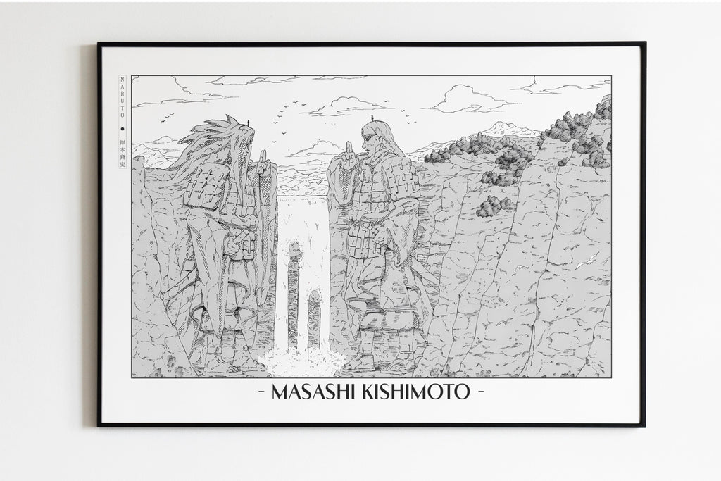 Kishimoto - Valley of the End - Artist Name Unframed