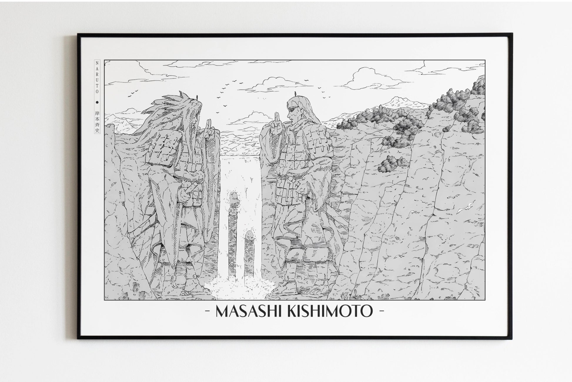 Kishimoto - Valley of the End - Artist Name Unframed