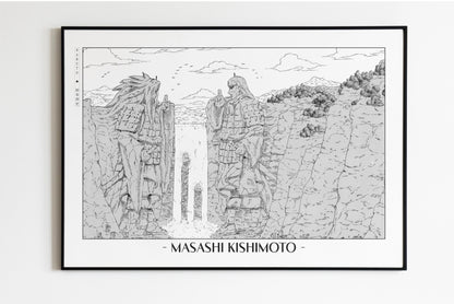 Kishimoto - Valley of the End - Artist Name Unframed