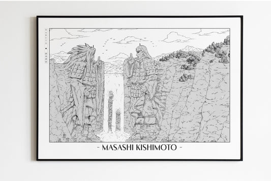 Kishimoto - Valley of the End - Artist Name Unframed