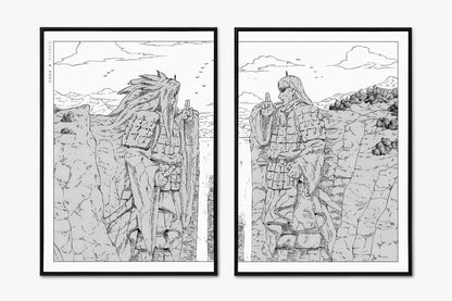 Kishimoto - Valley of the End (Split) - Unframed