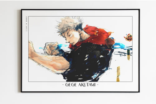 Akutami - Black Flash - Artist Name Unframed