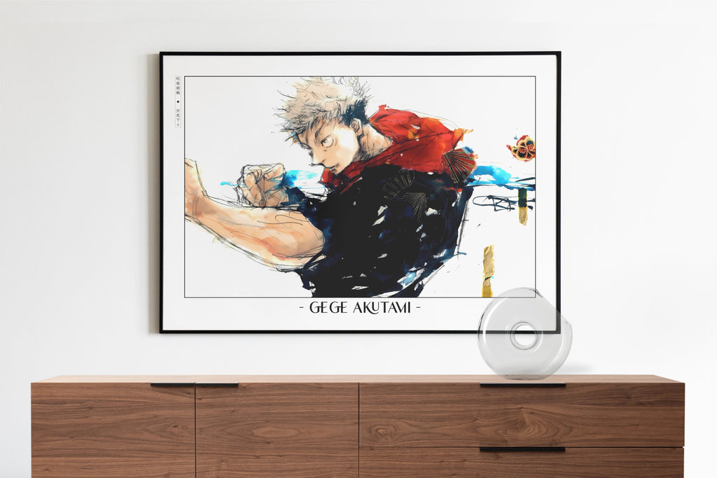 Akutami - Black Flash - Artist Name with Decor