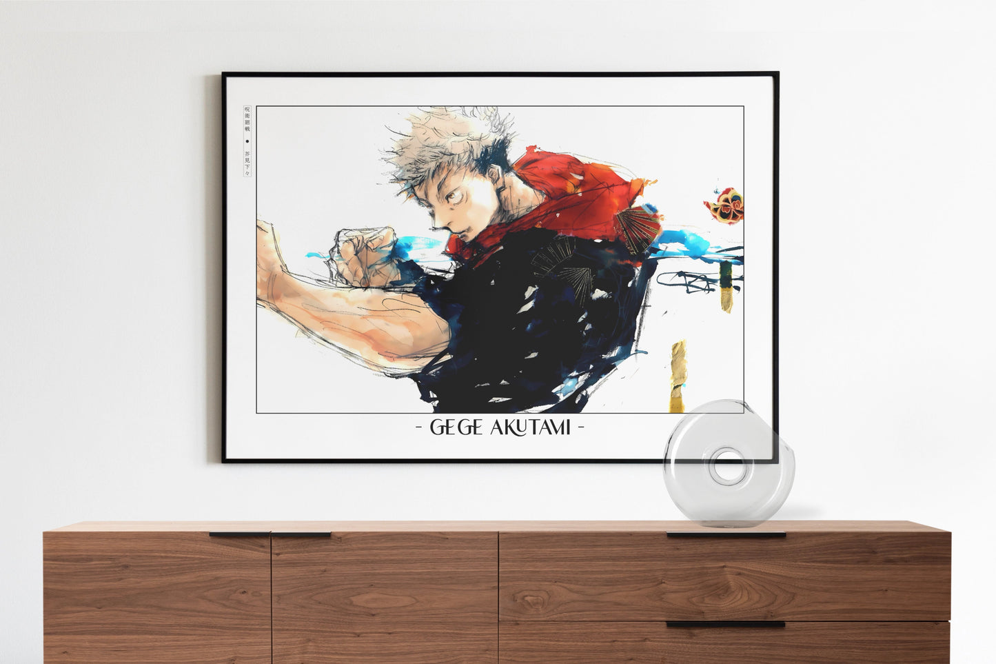 Akutami - Black Flash - Artist Name with Decor