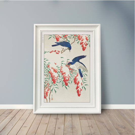 Bird Ukiyo-e Wall Art