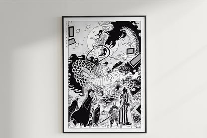 Oda - Red Scabbards - Art Only - Unframed