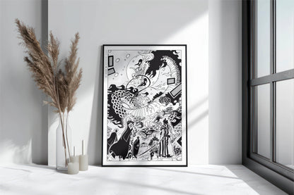 Shonen Anime Poster Art Print