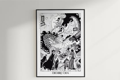 Oda - Red Scabbards - Artist Name Unframed