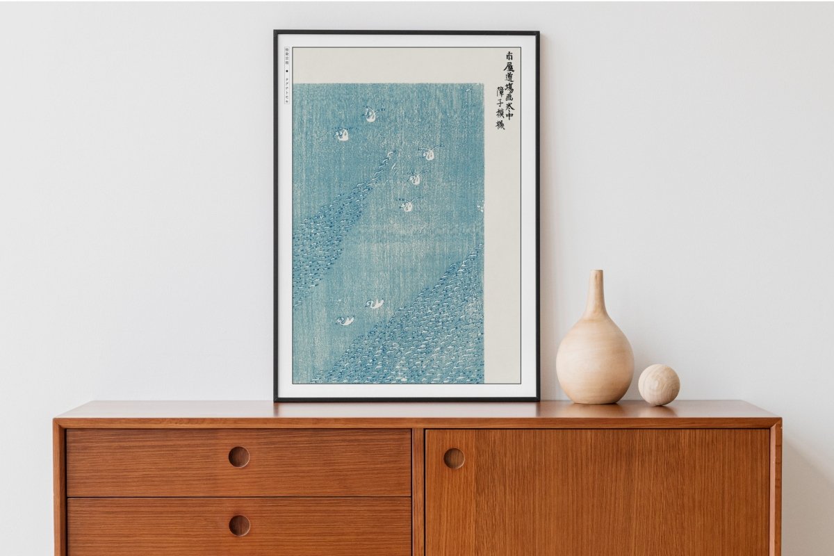 Abstract Bird Ukiyo - e Wall Art - Eastern Archivals