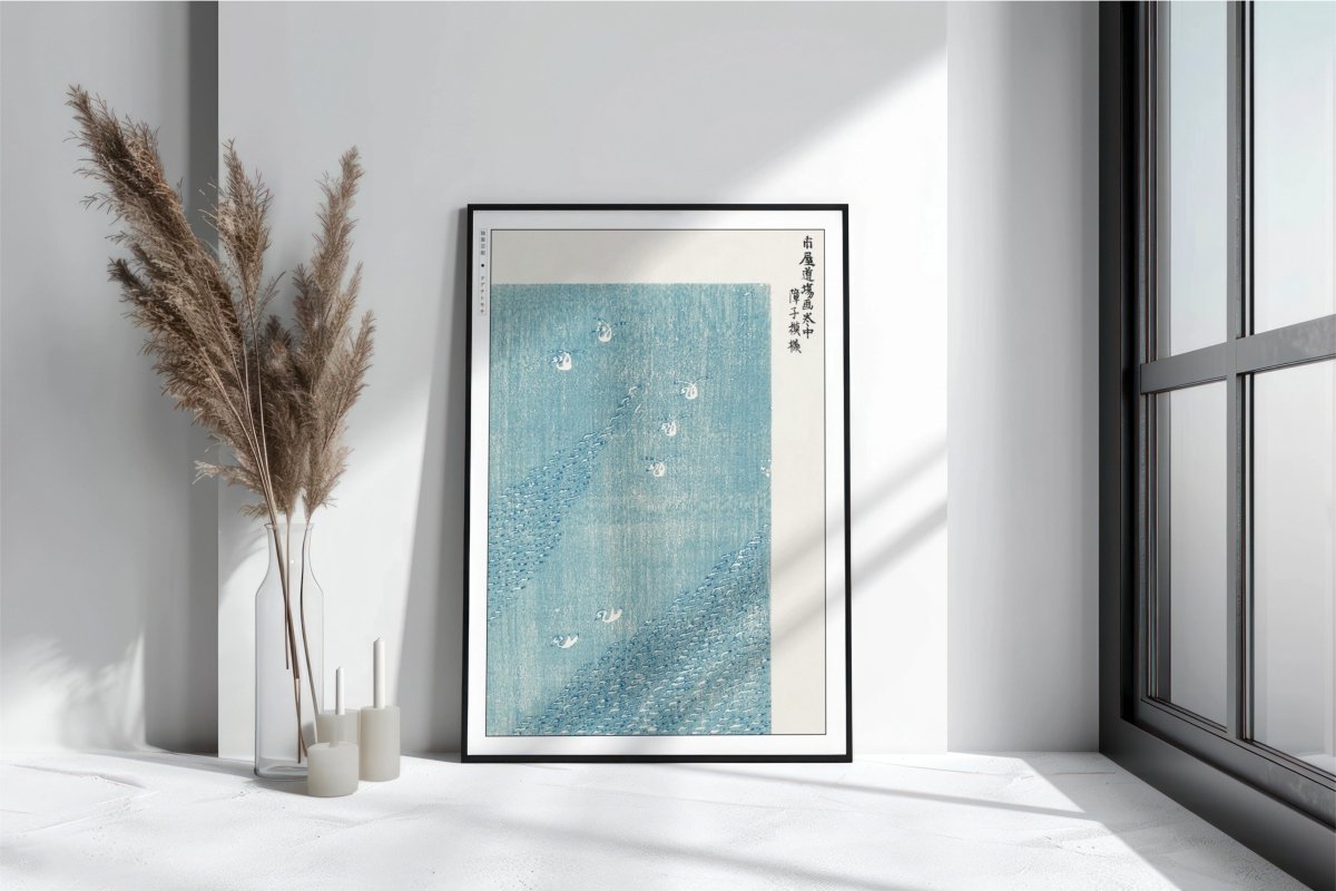 Abstract Bird Ukiyo - e Wall Art - Eastern Archivals