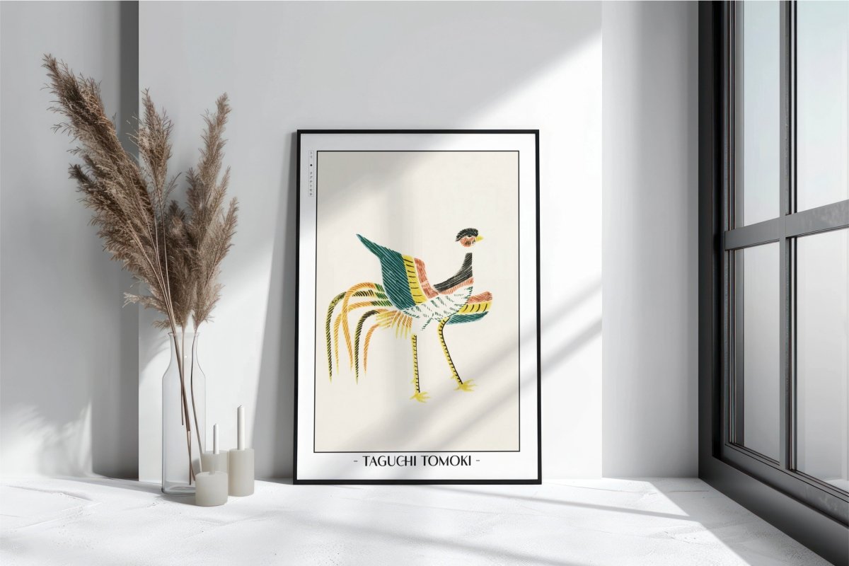 Abstract Bird Ukiyo - e Wall Art - Eastern Archivals