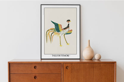 Abstract Bird Ukiyo - e Wall Art - Eastern Archivals