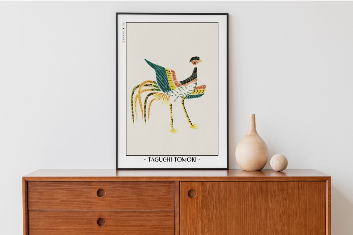 Taguchi Tomoki - Colourful Crane - Artist Name Unframed