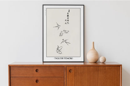 Abstract Bird Ukiyo - e Wall Art - Eastern Archivals