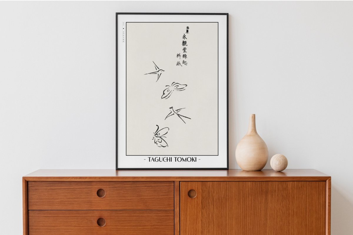 Taguchi Tomoki - Butterflies & Birds - Artist Name Unframed